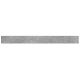 Bookshelf Boards 8 pcs Concrete Grey 100x10x1.5 cm Engineered Wood - Top-Down View