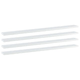 Bookshelf Boards 4 pcs High Gloss White 100x10x1.5 cm Engineered Wood