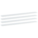 Bookshelf Boards 4 pcs High Gloss White 100x10x1.5 cm Engineered Wood