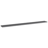 Bookshelf Boards 8 pcs High Gloss Grey 100x10x1.5 cm Engineered Wood