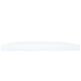 Bookshelf Boards 4 pcs White 100x20x1.5 cm Engineered Wood - Side View