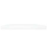 Bookshelf Boards 8 pcs White 100x20x1.5 cm Engineered Wood - Side View