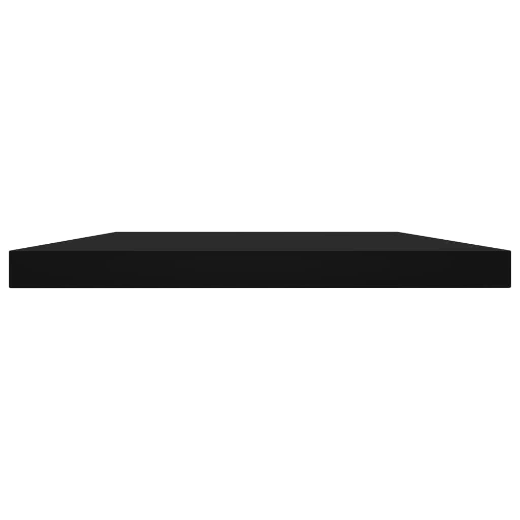 Bookshelf Boards 4 pcs Black 100x20x1.5 cm Engineered Wood