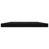 Bookshelf Boards 4 pcs Black 100x20x1.5 cm Engineered Wood - Side View