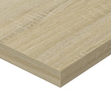 Bookshelf Boards 8 pcs Sonoma Oak 100x20x1.5 cm Engineered Wood - Close-Up Angle