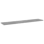 Bookshelf Boards 4 pcs Concrete Grey 100x20x1.5 cm