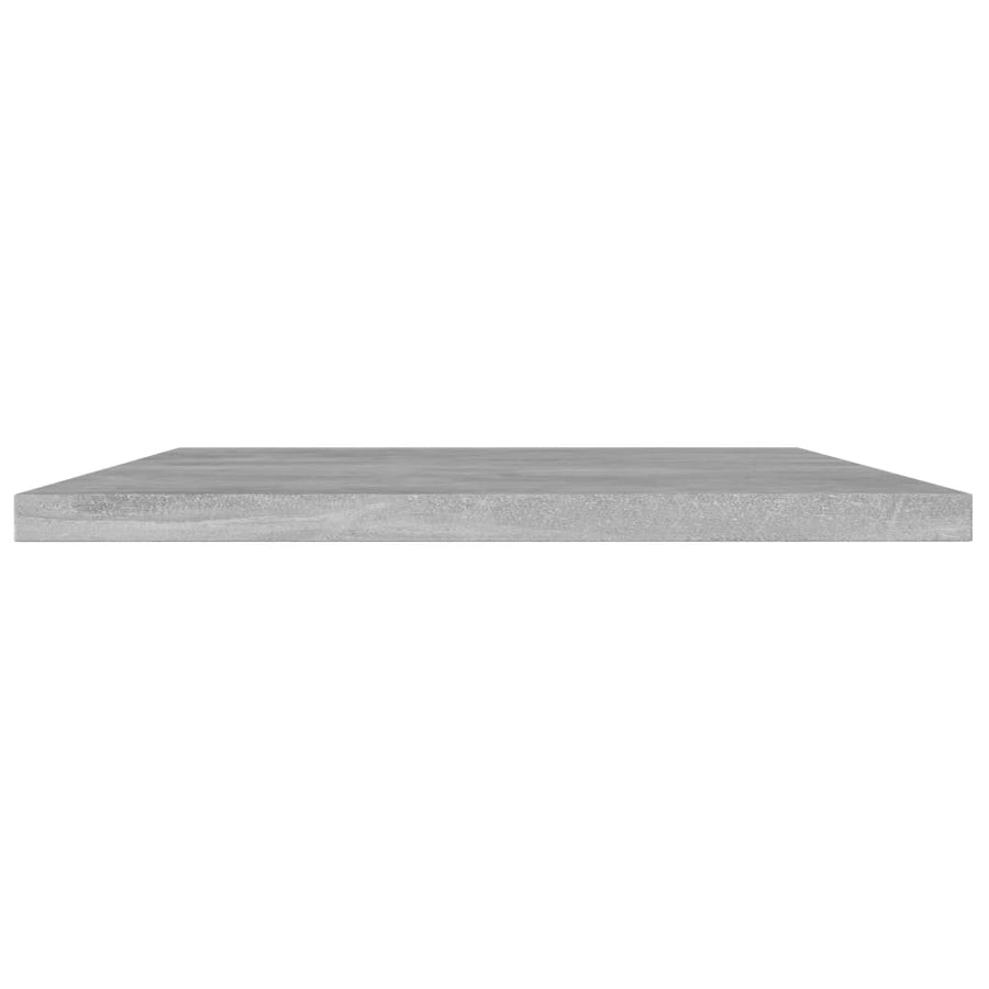 Bookshelf Boards 4 pcs Concrete Grey 100x20x1.5 cm