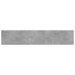 Bookshelf Boards 4 pcs Concrete Grey 100x20x1.5 cm