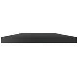 Bookshelf Boards 4 pcs High Gloss Black 100x20x1.5 cm Engineered Wood - Side View