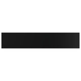 Bookshelf Boards 4 pcs High Gloss Black 100x20x1.5 cm Engineered Wood - Top-Down View