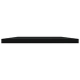 Bookshelf Boards 4 pcs Black 100x30x1.5 cm Engineered Wood - Side View