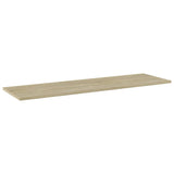 Bookshelf Boards 4 pcs Sonoma Oak 100x30x1.5 cm Engineered Wood - Front View