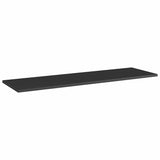 Bookshelf Boards 4 pcs High Gloss Black 100x30x1.5 cm Engineered Wood - Front View