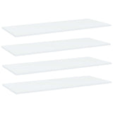Bookshelf Boards 4 pcs White 100x40x1.5 cm Engineered Wood