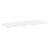 Bookshelf Boards 4 pcs White 100x40x1.5 cm Engineered Wood - Front View