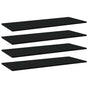 Bookshelf Boards 4 pcs Black 100x40x1.5 cm Engineered Wood