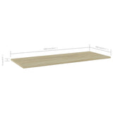 Bookshelf Boards 4 pcs Sonoma Oak 100x40x1.5 cm Engineered Wood