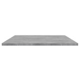 Bookshelf Boards 4 pcs Concrete Grey 100x50x1.5 cm Engineered Wood - 45-Degree Angle