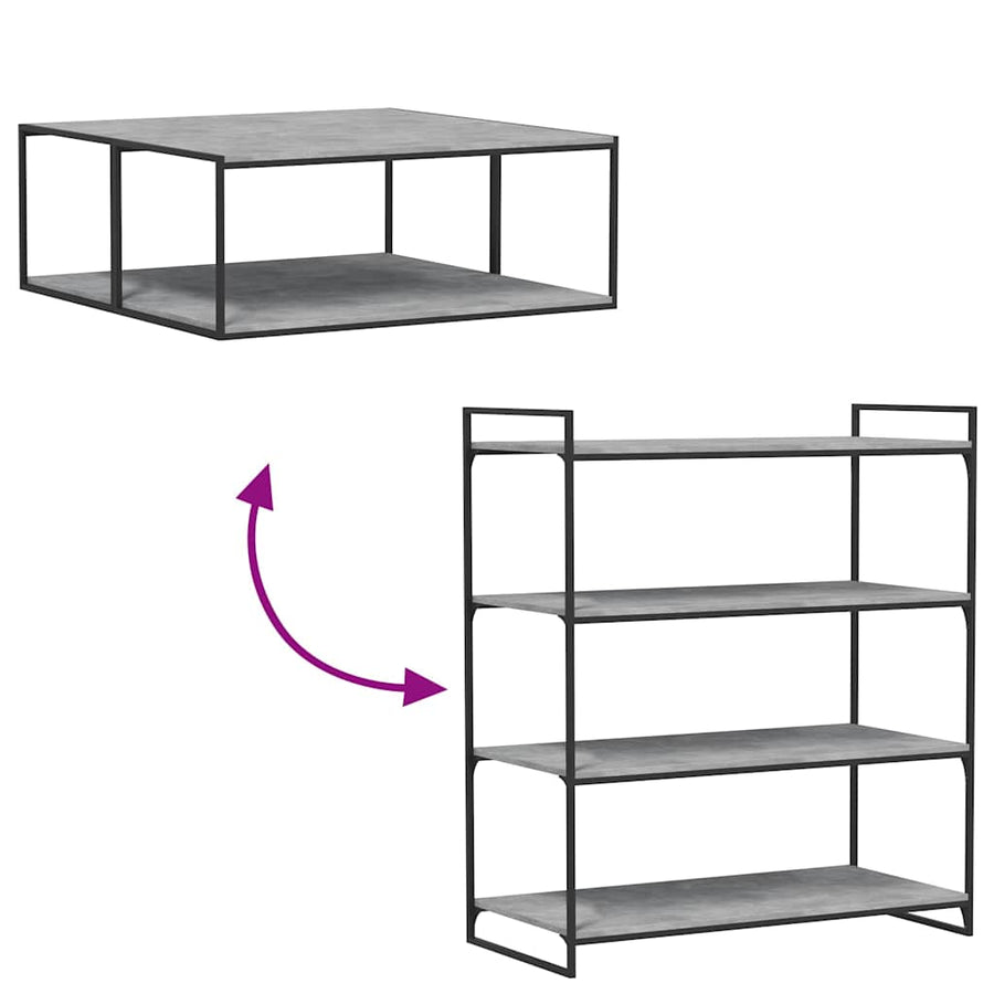 Bookshelf Boards 4 pcs Concrete Grey 100x50x1.5 cm
