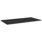 Bookshelf Boards 4 pcs High Gloss Black 100x50x1.5 cm Engineered Wood