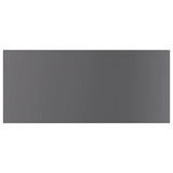 Bookshelf Boards 4 pcs High Gloss Grey 100x50x1.5 cm Engineered Wood