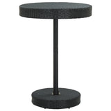 5 Piece Garden Bar Set Poly Rattan Black - Side View