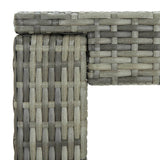 5 Piece Garden Bar Set with Cushions Poly Rattan Grey - Extra Image