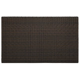 5 Piece Garden Bar Set with Cushions Poly Rattan Brown - Extra Image