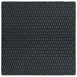 3 Piece Outdoor Bar Set with Cushions Poly Rattan Black - Extra Image