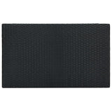 5 Piece Outdoor Bar Set with Cushions Poly Rattan Black - Extra Image