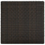 5 Piece Outdoor Bar Set with Armrest Poly Rattan Brown - Extra Image