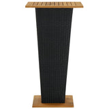 3 Piece Garden Bar Set Black