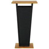 5 Piece Garden Bar Set Black - Top-Down View