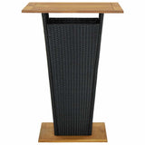 5 Piece Garden Bar Set Black
