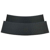 4 Piece Garden Bar Set with Cushions Black