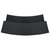 5 Piece Garden Bar Set with Cushions Black - Close-Up Angle