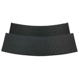 3 Piece Garden Bar Set with Cushions Black
