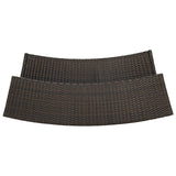 3 Piece Garden Bar Set Brown - Close-Up Angle