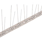 2-row Stainless Steel Bird & Pigeon Spikes Set of 20 10 m