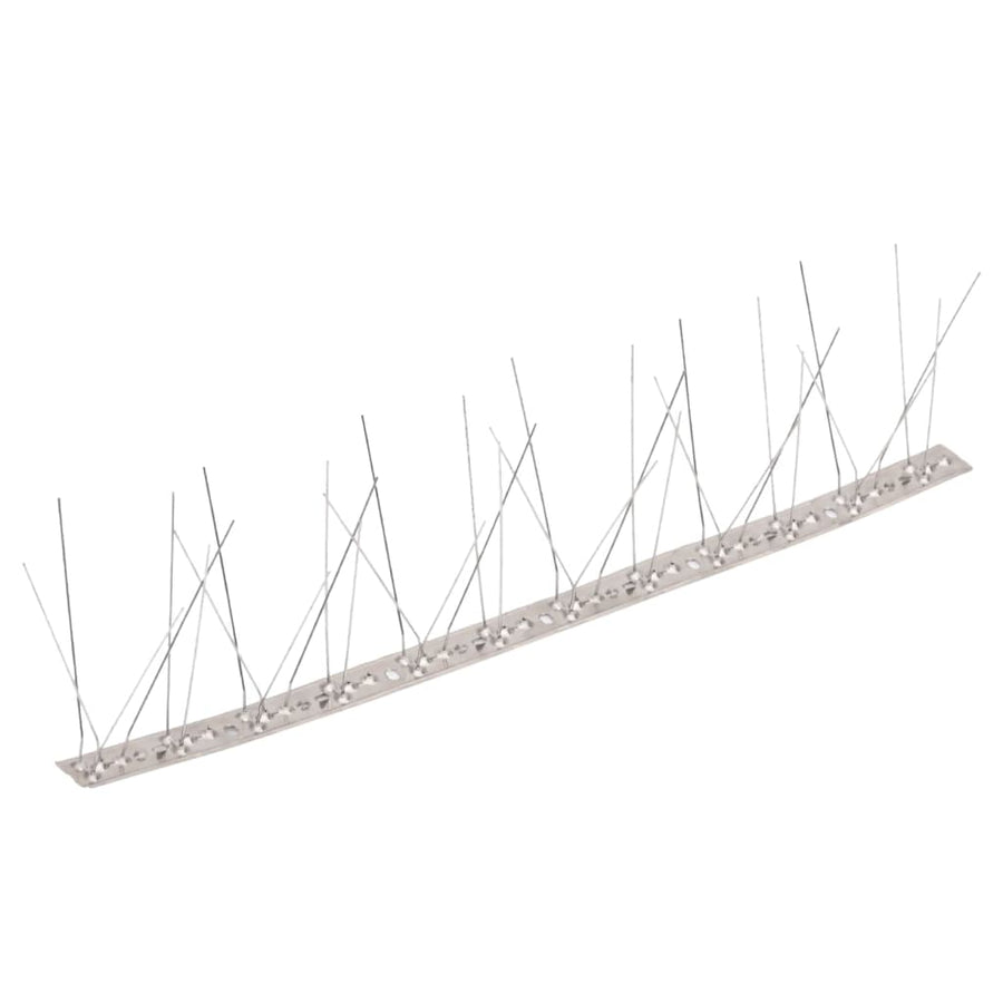 5-row Stainless Steel Bird & Pigeon Spikes Set of 10 5 m