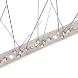 5-row Stainless Steel Bird & Pigeon Spikes Set of 40 20 m - Top-Down View