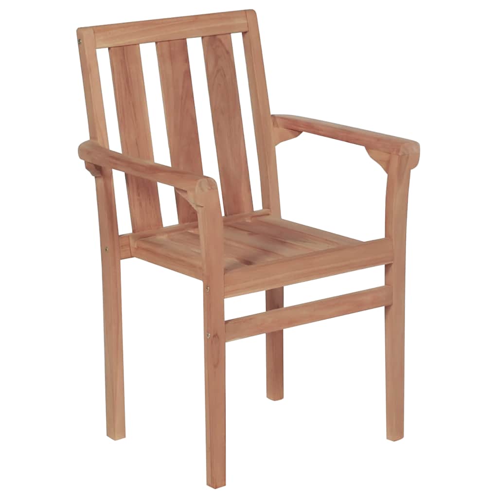 Garden Chairs 2 pcs with Beige Cushions Solid Teak Wood