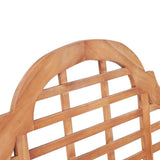 Garden Bench with Grey Cushion 120 cm Solid Teak Wood