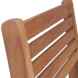 Garden Chairs 2 pcs with Red Cushions Solid Teak Wood