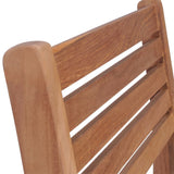 Garden Chairs 4 pcs with Cream Cushions Solid Teak Wood - 45-Degree Angle