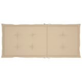 Garden Chairs 2 pcs with Beige Cushions Solid Teak Wood