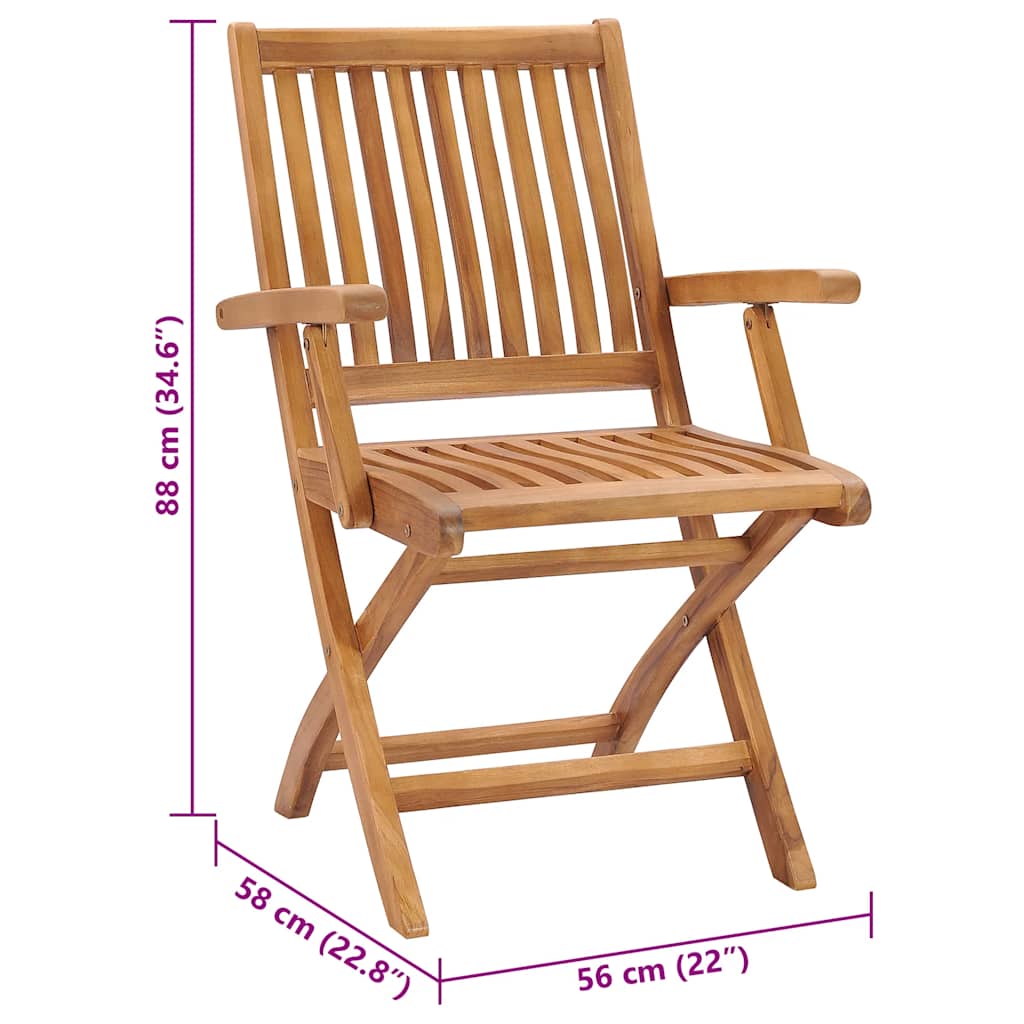 Garden Chairs 2 pcs with Grey Cushions Solid Teak Wood