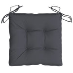 Folding Chairs with Anthracite Cushions 2 pcs Solid Teak Wood