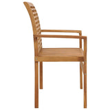 Garden Bench with Black Cushion 112 cm Solid Teak Wood