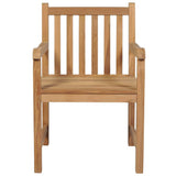 Garden Chairs 2 pcs with Anthracite Cushions Solid Teak Wood